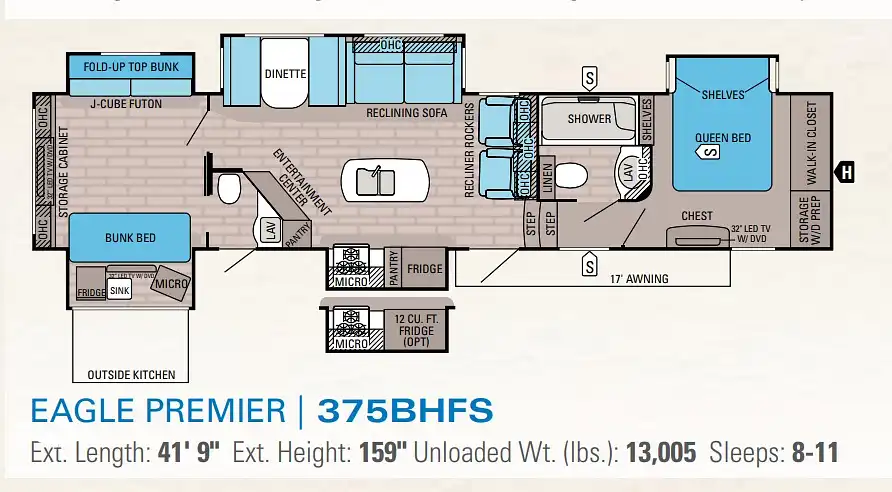 2015 Eagle Premier 375BHFS